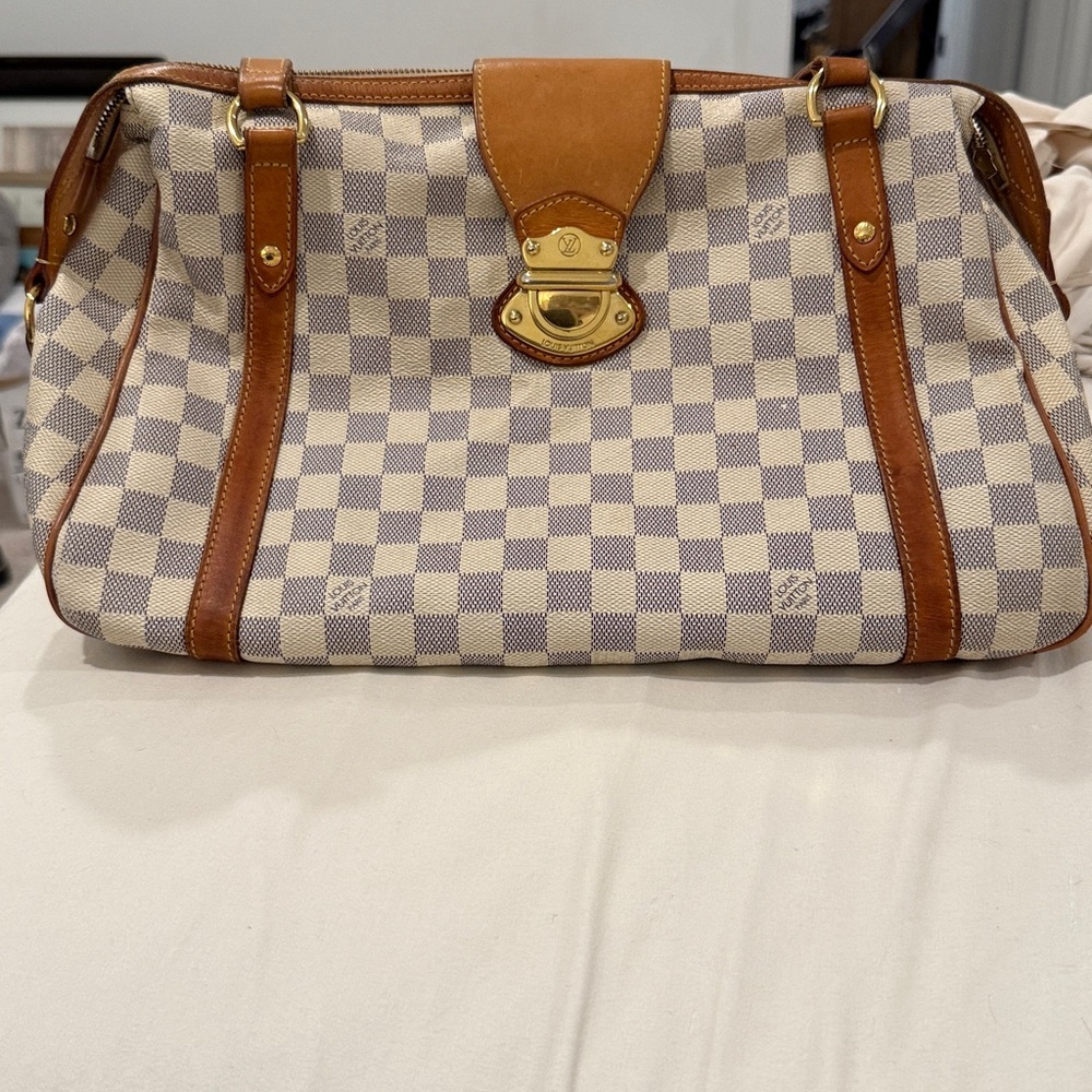 LOUIS VUITTON Damier Azur Stresa Shoulder Bag